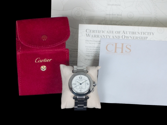 Cartier Pasha C Big Date White/Bianco Dial  Watch  2475 - W31055M7 